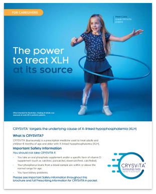 A brochure for caregivers of children with XLH